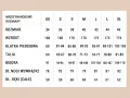 Tabela rozmiarów: wzrost 170 cm odpowiada rozmiarowi M (40), obwód klatki 89-92 cm, talii 71-73 cm, bioder 98-100 cm.