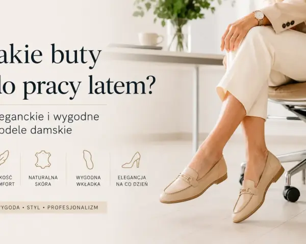 Jakie buty na lato do pracy? Eleganckie, beżowe mokasyny damskie ze skóry naturalnej, zapewniające lekkość i komfort.